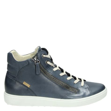 hoge sneakers dames blauw